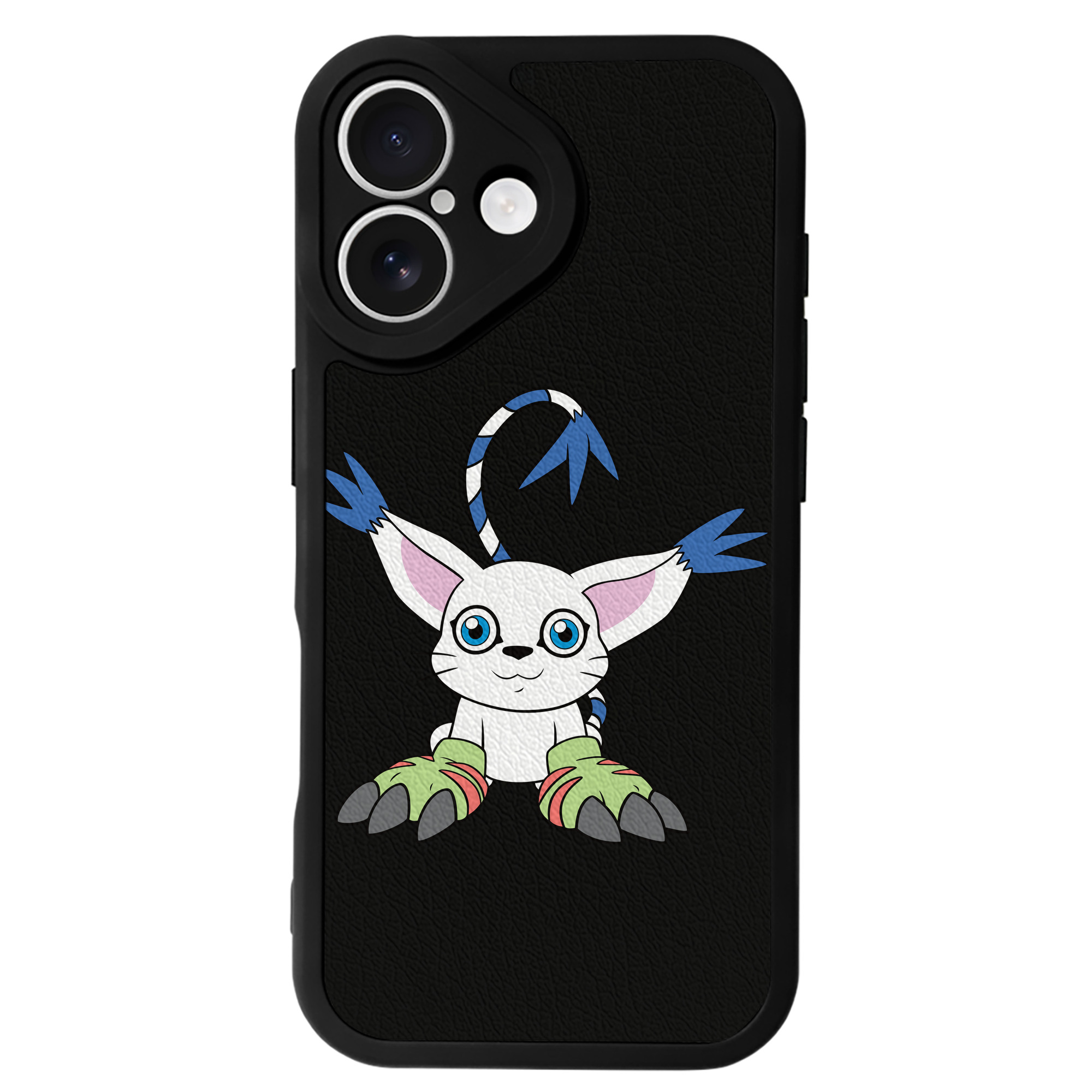 （画像用） Digimon デジタルモンスター/デジモン 【iPhone 16シリーズ対応】シリコンスマホケース（レザー調） 材質：シリコン